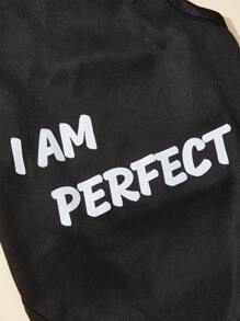 PETSIN 1入組字母圖案寵物背心適用於狗狗和貓適合夏天 - 彩色 - 查看 6