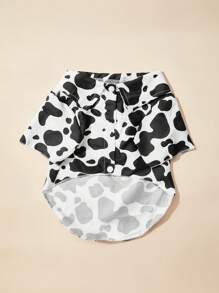 PETSIN 1入組奶牛圖案寵物襯衫適用於狗狗和貓適合夏天 - 彩色 - 查看 3