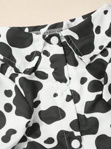 PETSIN 1入組奶牛圖案寵物襯衫適用於狗狗和貓適合夏天 - 彩色 - 查看 8