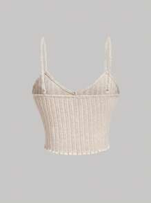 SHEIN MOD Lettuce Trim Cami Top