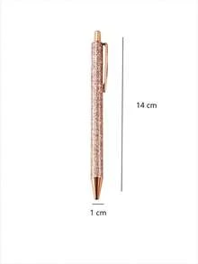 1pc Glitter Ballpoint Pen - Rose Gold - View 2