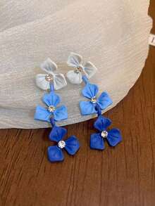 Bông tai thả trang trí hoa - Nhiều màu - Xem 2