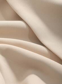 DAZY 纯色短袖西装外套，商务休闲风格，秋季 - 卡其色 - 查看 3