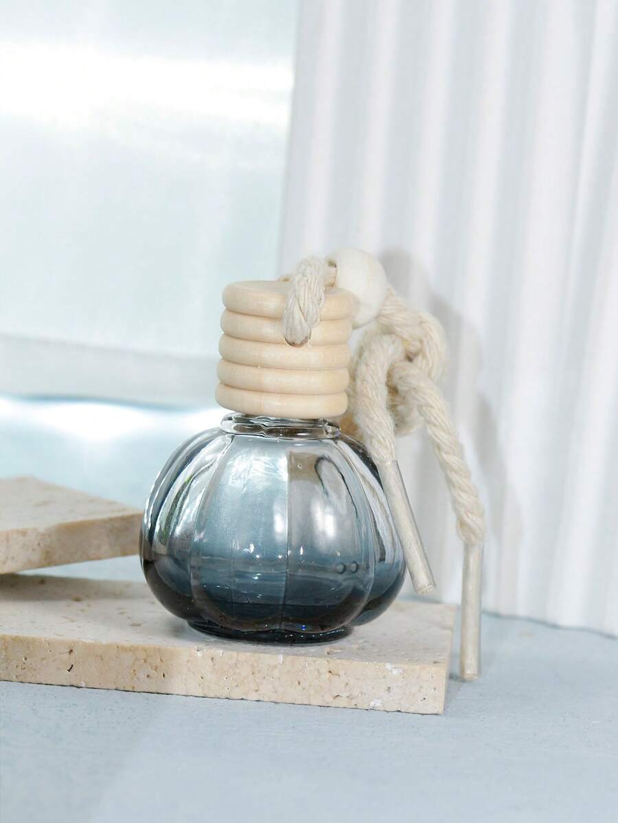 1入組時尚玻璃南瓜造型包裝瓶適合女士日常裝飾 - 黑色 - 查看 1