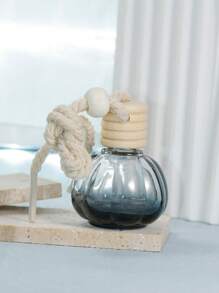 1入組時尚玻璃南瓜造型包裝瓶適合女士日常裝飾 - 黑色 - 查看 4