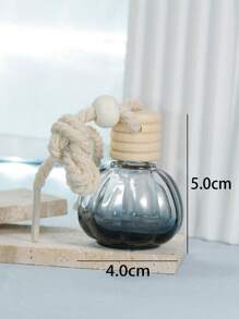 1入組時尚玻璃南瓜造型包裝瓶適合女士日常裝飾 - 黑色 - 查看 5