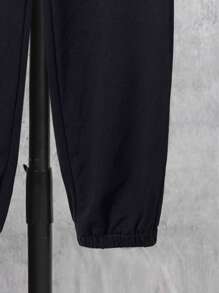 SHEIN Camiseta Y Pantalones Deportivos Gráficos Con Letras Para Niños Mayores - Multicolor - Ver 8