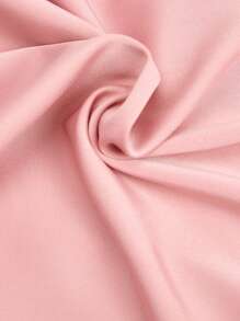 BizChic Vestido con cinturón unicolor fruncido - Rosa Pálido - Ver 4