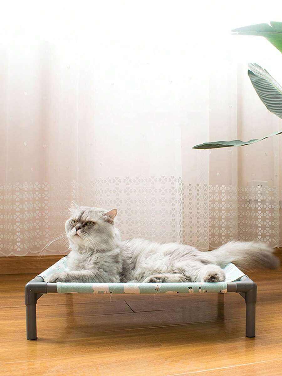 1 chiếc giường thú cưng họa tiết Alpaca cho chó mèo ngủ - Nhiều màu - Xem 1