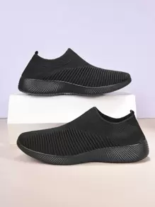 Zapatillas de deporte minimalistas sin cordones para hombre Zapatillas de correr ligeras y transpirables