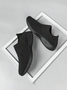 Zapatillas de deporte minimalistas sin cordones para hombre Zapatillas de correr ligeras y transpirables