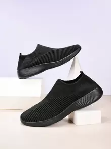 Zapatillas de deporte minimalistas sin cordones para hombre Zapatillas de correr ligeras y transpirables
