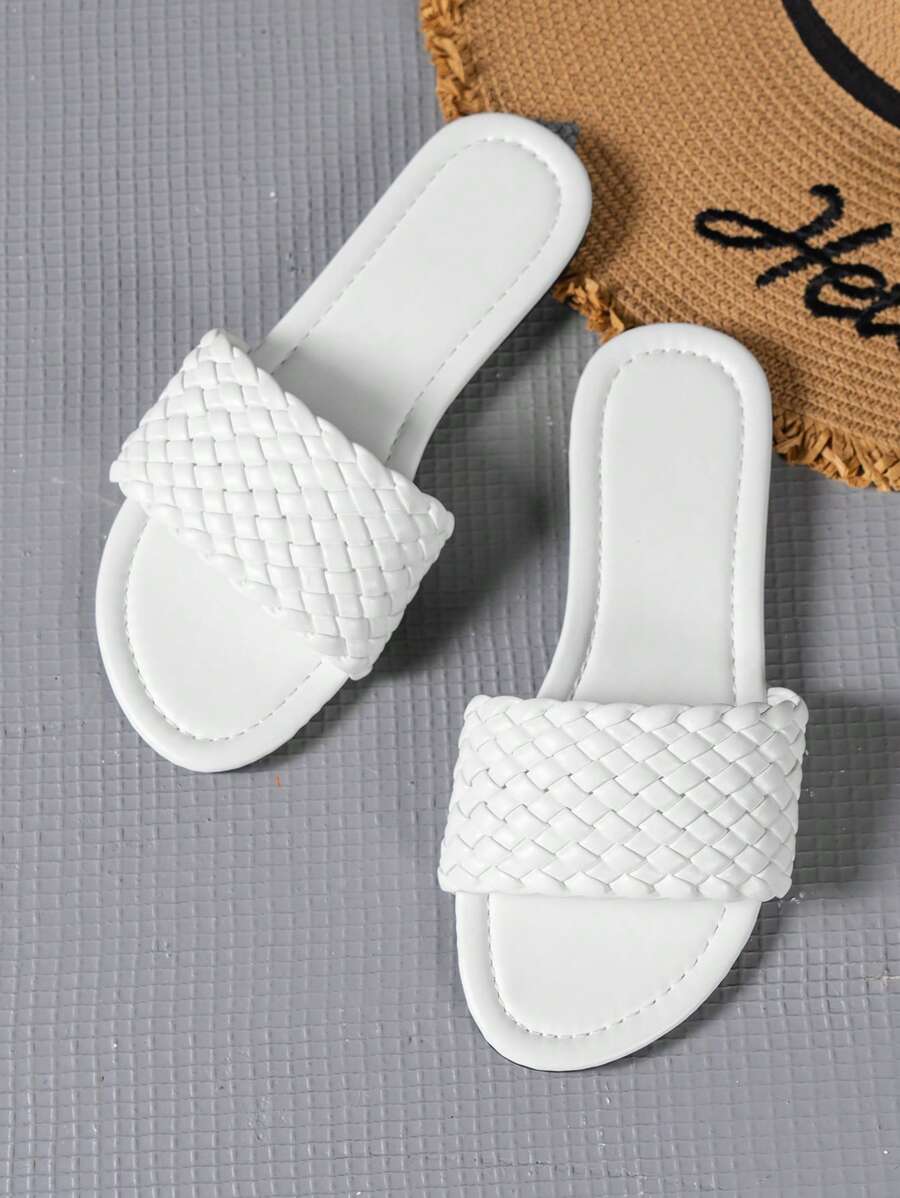 Dép bệt Nữ - trắng - Xem 1