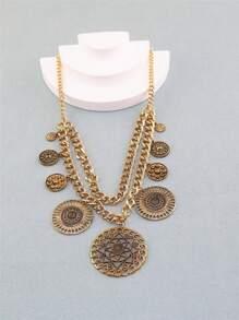 1 Hợp Kim Kẽm Thời Trang Đính Hạt Đôi & Vòng Trang Trí Vòng Cổ Cho Nữ Trang Trí Hàng Ngày - Đồng - Xem 5