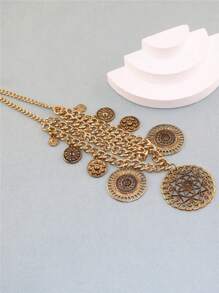 1 Hợp Kim Kẽm Thời Trang Đính Hạt Đôi & Vòng Trang Trí Vòng Cổ Cho Nữ Trang Trí Hàng Ngày - Đồng - Xem 6