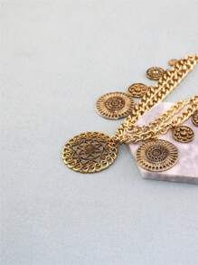 1 Hợp Kim Kẽm Thời Trang Đính Hạt Đôi & Vòng Trang Trí Vòng Cổ Cho Nữ Trang Trí Hàng Ngày - Đồng - Xem 8