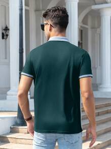 Manfinity Bizformal 男士撞色POLO衫 - 彩色 - 查看 2