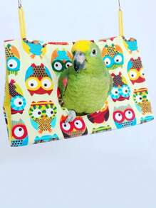 1 cái Cú Vẹt In Võng Cho Chim Ngủ - Màu vàng - Xem 4