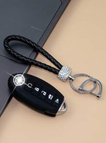 1 Set de llavero con decoración de diamantes de imitación y funda para llave de coche y destornillador Compatible con Nissan, funda para llavero - Multicolor - Ver 6