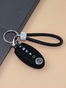 1 Set de llavero con decoración de diamantes de imitación y funda para llave de coche y destornillador Compatible con Nissan, funda para llavero - Multicolor - Ver 4