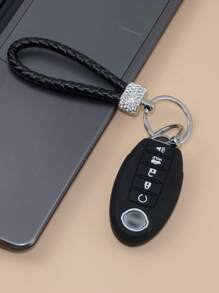 1 Set de llavero con decoración de diamantes de imitación y funda para llave de coche y destornillador Compatible con Nissan, funda para llavero - Multicolor - Ver 7