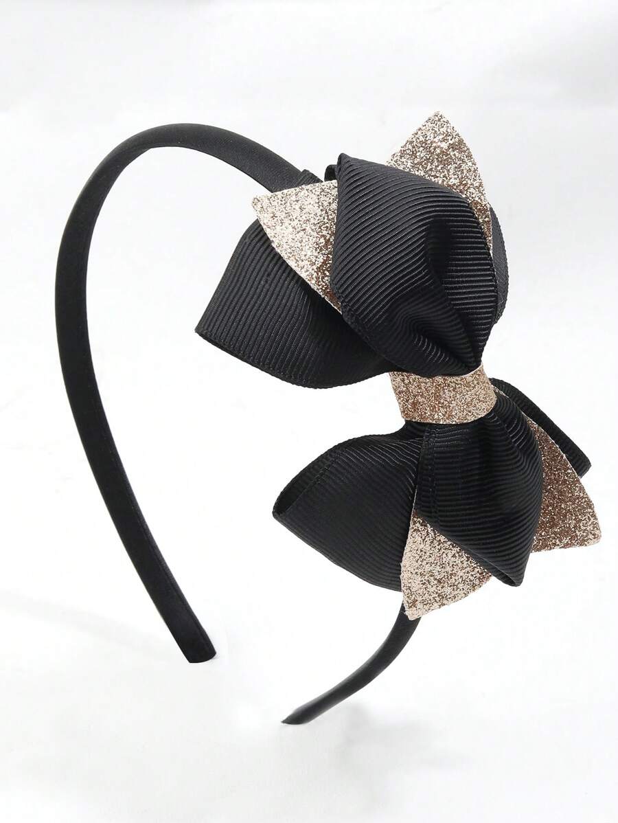 1pc Girls Bow Decor Headband For Hair Decoration - Multicolor - View 1