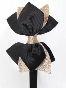 1pc Girls Bow Decor Headband For Hair Decoration - Multicolor - View 4