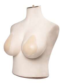 Talla grande 1 par Cubierta de pezón de silicona - Albaricoque - Ver 1