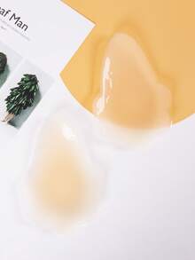 Talla grande 1 par Cubierta de pezón de silicona - Albaricoque - Ver 3