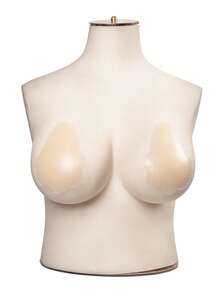 Talla grande 1 par Cubierta de pezón de silicona - Albaricoque - Ver 4