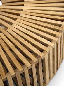 素色手提包雙把手適用於度假風格 - 駝色 - 查看 8