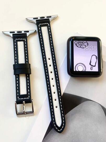 Pulseira compatível com apple watch pu