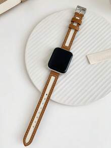 PU皮革錶帶適用於Apple Watch - 棕色 - 查看 4