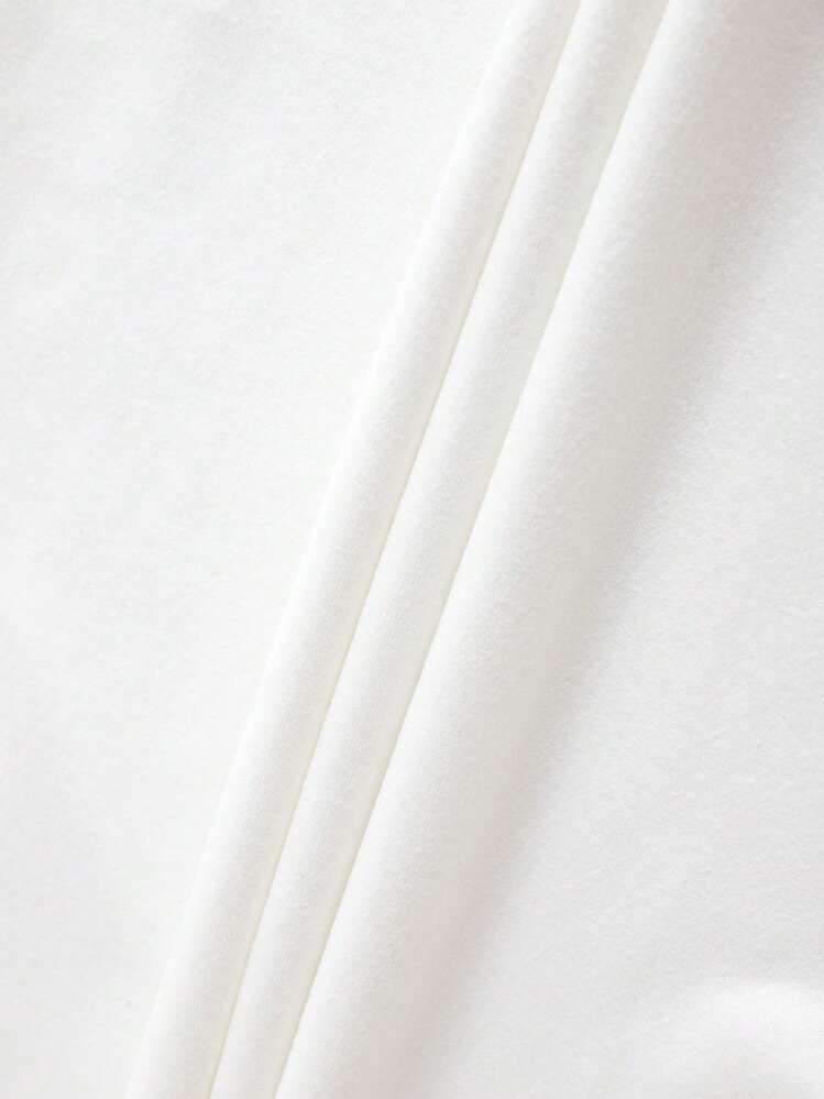 SHEIN EZwear Letter Graphic Tank Top - White - View 4