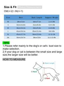 1入組四季皆宜狗貓連帽寵物外套