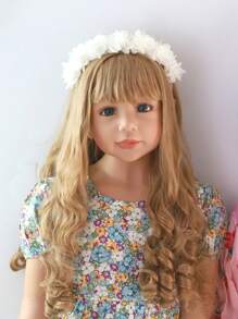 1pc Girls Flower Decor Fashionable Headband For Hair Decoration - White - View 2