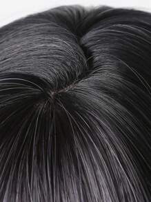 黑粉渐变合成假发，适合角色扮演，长直发，层次分明，带刘海，适合女性日常佩戴、派对、角色扮演和校园活动。 - 彩色 - 查看 8