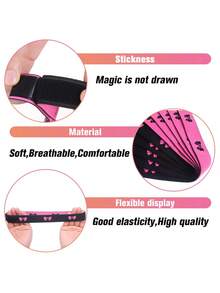 Băng Đô Tóc Giả Họa Tiết Nơ - Màu Hồng Tươi - Xem 4