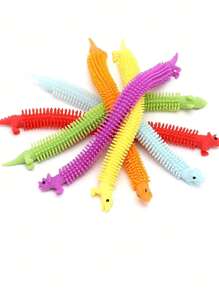 2/4/8pcs Random Color Rabbit Shaped Stretchy Fidget Toys For Teens, Stress Relief