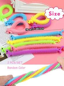 2/4/8 chiếc Mì Ý co giãn hình thỏ màu sắc ngẫu nhiên, đồ chơi giải tỏa căng thẳng cho thanh thiếu niên - Nhiều màu - Xem 5