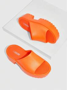 Cuccoo Trang trình bày Nữ màu trơn Mốt - trái cam - Xem 1