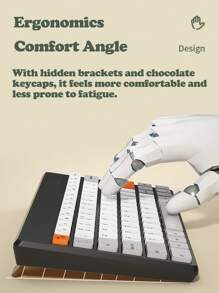 BOW Bàn phím không dây di động 1 cái - màu đen - Xem 4