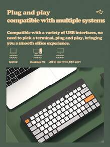 BOW Bàn phím không dây di động 1 cái - màu đen - Xem 5