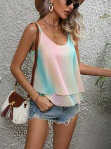 Breezaya Top de tirantes de ombré