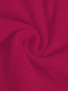 Easithlete 寬腰帶條紋針織運動短褲 - 玫紅色 - 查看 6