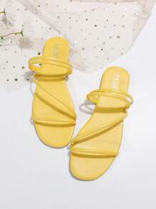 Dép bệt Nữ - Màu vàng - Xem 2