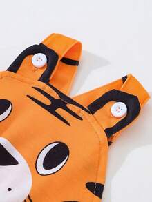 SHEIN Baby Tiger Design Criss-cross Back Costume & Accessory Hat - Orange - View 5