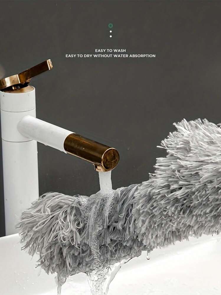 แปรงปัดฝุ่น ด้ามยาว 1 ชิ้น - สีเทา - ดู 2