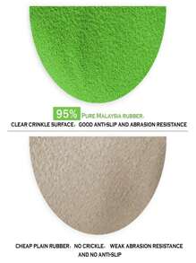 FOUR-AM 1 Đôi Găng Tay Làm Vườn Cao Su, Găng Tay Hộ Gia Đình In Hình Lá Hiện Đại Cho Sân Vườn - màu xanh lá - Xem 2