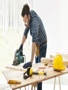 Work Gloves Men & Women, Utility Mechanic Working Gloves High Dexterity Touch Screen For Multipurpose,Excellent Grip - Blue - View 2